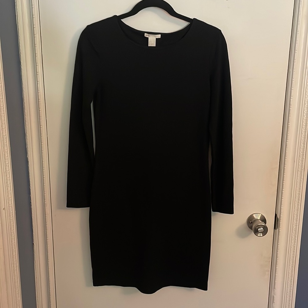 Long sleeve black dress from H&M